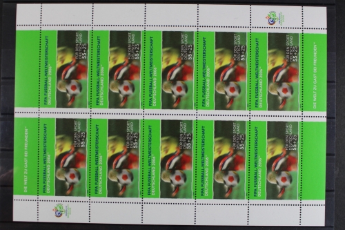 Deutschland, MiNr. 2327, Kleinbogen Fußball WM 2006, postfrisch