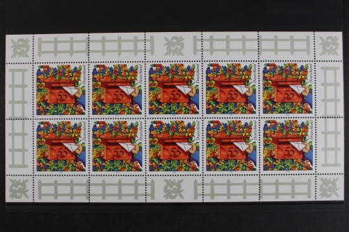 Deutschland, MiNr. 2368, Kleinbogen Hausbriefkasten, postfrisch