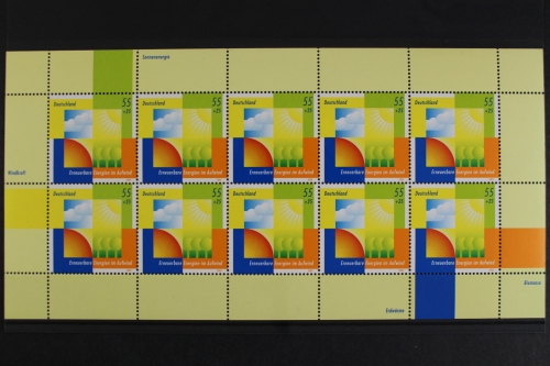 Deutschland, MiNr. 2378, Kleinbogen Umweltschutz, postfrisch