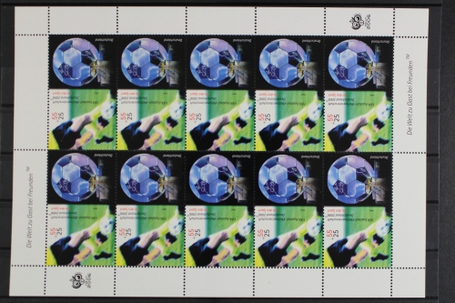 Deutschland, MiNr. 2440, Kleinbogen Fußball WM 2006, postfrisch