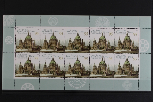 Deutschland, MiNr. 2445, Kleinbogen Berliner Dom, postfrisch