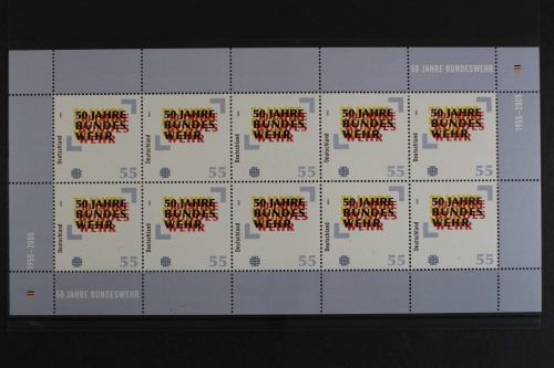 Deutschland (BRD), MiNr. 2497, Kleinbogen Bundeswehr, postfrisch