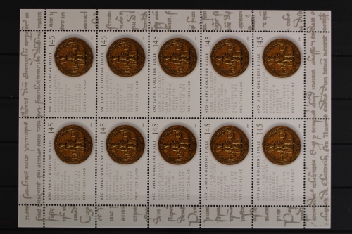 Deutschland, MiNr. 2511, Kleinbogen Goldene Bulle, postfrisch