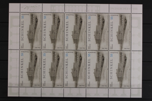 Deutschland (BRD), MiNr. 2527, Kleinbogen Schinkel, postfrisch