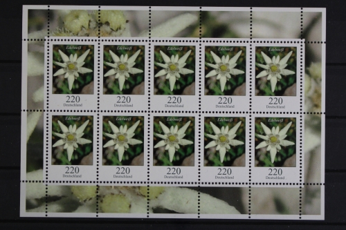 Deutschland (BRD), MiNr. 2530, Kleinbogen Edelweiß, postfrisch