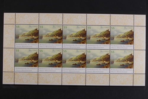 Deutschland, MiNr. 2536, Kleinbogen UNESCO - Welterbe, postfrisch