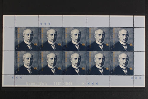 Deutschland (BRD), MiNr. 2571, Kleinbogen, Bolz, postfrisch