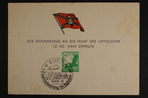 LZ 130 Graf Zeppelin, SST Eger 13.8.1939