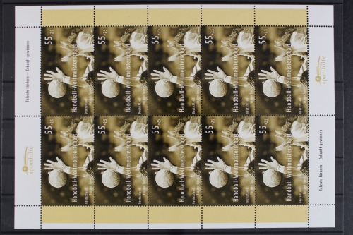 Deutschland, MiNr. 2578, Kleinbogen, Handball WM, postfrisch