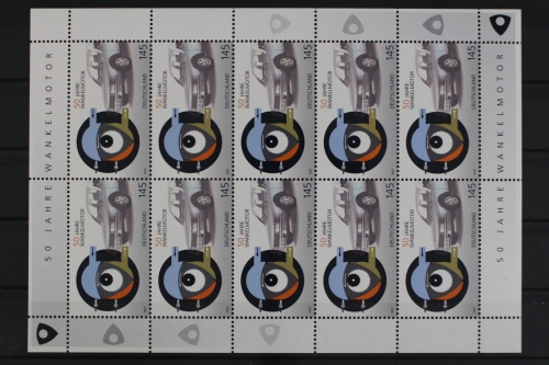 Deutschland, MiNr. 2582, Kleinbogen, Wankelmotor, postfrisch