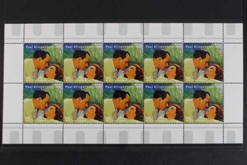 Deutschland, MiNr. 2610, Kleinbogen, P. Klinger, postfrisch