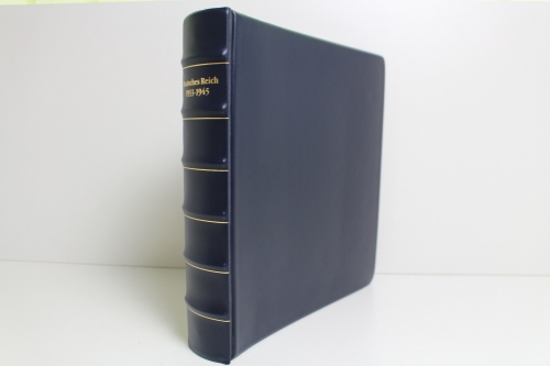 Borek, blauer Ringbinder (6 Ringe), Aufdruck: Deut. Reich 1933-1945
