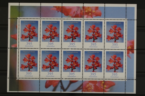 Deutschland, MiNr. 3117, Kleinbogen, Purpurglöckchen, postfrisch