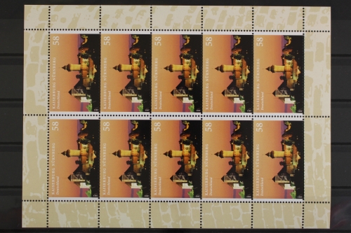 Deutschland, MiNr. 2973, Kleinbogen, Nürnburg, postfrisch