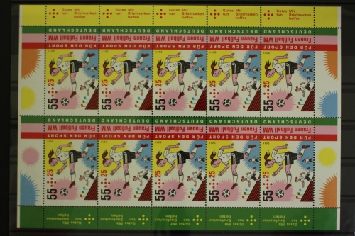 Deutschland, MiNr. 2858, Kleinbogen Fußball Spielerin, postfrisch