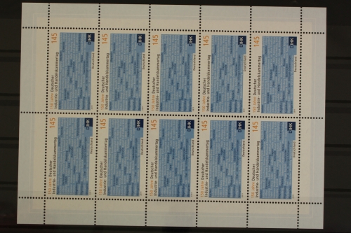 Deutschland, MiNr. 2865, Kleinbogen, IHK - Tag, postfrisch