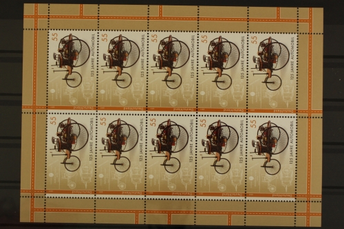 Deutschland, MiNr. 2867, Kleinbogen, Automobile, postfrisch