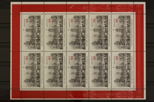 Deutschland, MiNr. 2870, Kleinbogen, Turnplatz Jahn, postfrisch