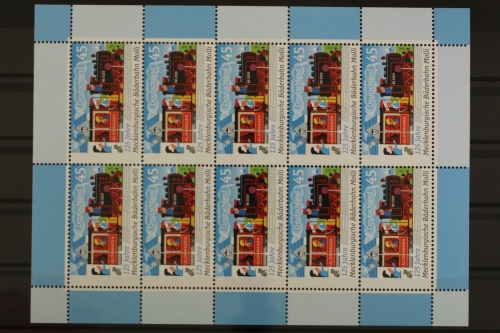 Deutschland, MiNr. 2872, Kleinbogen, Bäderbahn, postfrisch