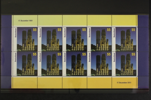 Deutschland, MiNr. 2898, Kleinbogen, Gedächtniskirche, postfrisch