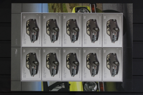 Deutschland, MiNr. 3298, Kleinbogen, VW Golf, postfrisch