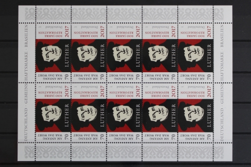 Deutschland, MiNr. 3300, Kleinbogen, Reformation, postfrisch