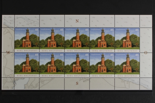 Deutschland, MiNr. 3316, Kleinbogen, Kiel Holtenau, postfrisch