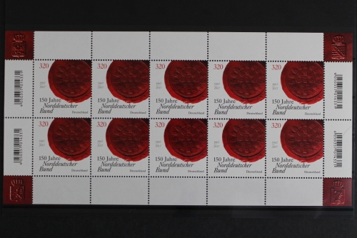 Deutschland, MiNr. 3321, Kleinbogen, Norddt. Bund, postfrisch