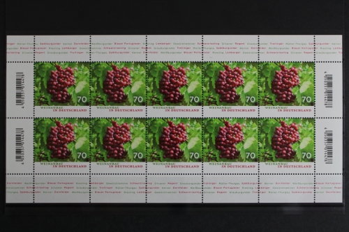 Deutschland, MiNr. 3334, Kleinbogen, Weinanbau, postfrisch