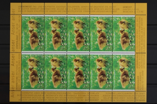 Deutschland, MiNr. 3218, Kleinbogen, Graugans, postfrisch