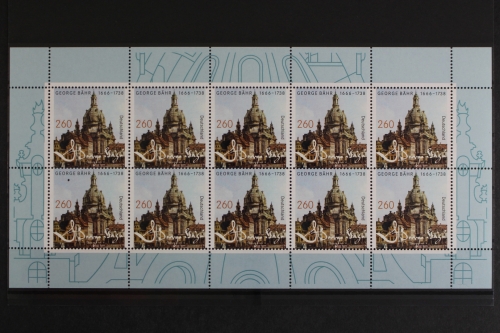 Deutschland, MiNr. 3219, Kleinbogen, Georg Bähr, postfrisch