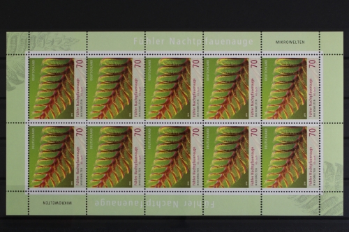 Deutschland, MiNr. 3246, Kleinbogen, Nachtpfauenauge, postfrisch
