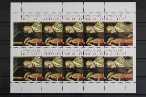 Deutschland, MiNr. 3267, Kleinbogen, Otto Dix, postfrisch