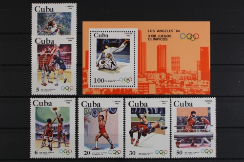 Kuba, MiNr. 2716-2721 + Block 75, postfrisch