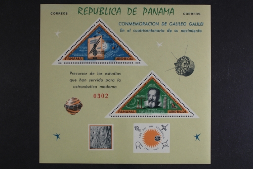 Panama, MiNr. Block 36, Galileo Galilei, postfrisch