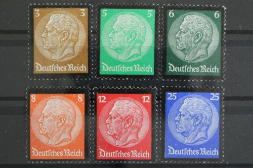 Deutsches Reich, MiNr. 548-553, postfrisch