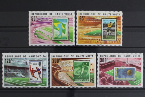 Obervolta, MiNr. 740-744, Fußball WM 1978, postfrisch