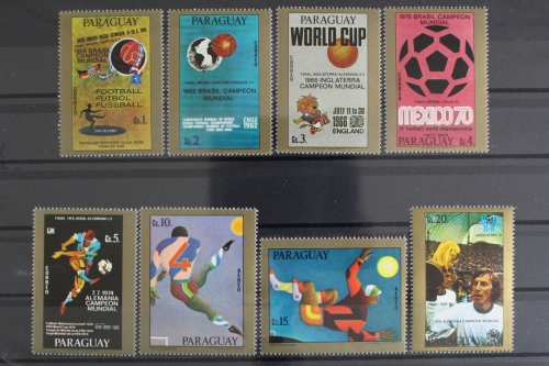 Paraguay, MiNr. 2983-2990, Fußball WM 1978, postfrisch