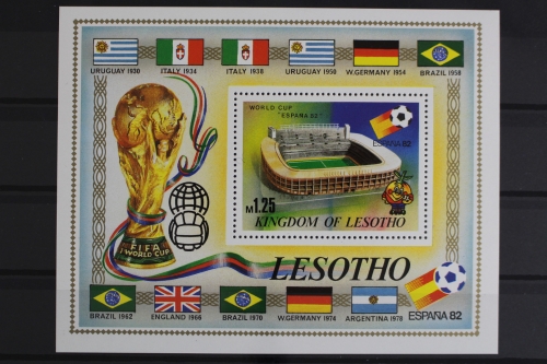 Lesotho, MiNr. Block 14, Fußball WM 1982, postfrisch