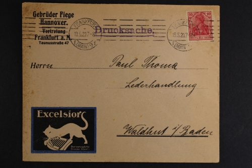 Frankfurt/Hannover, Excelsior "Der vorzügliche Gummiabsatz", Gebrüder Fiege