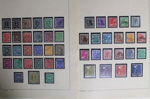 Gemeinschaftsausgaben + Bizone 1945-1949, gestempelte Sammlung