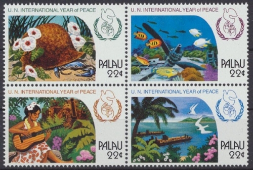 Palau, MiNr. 154-157 Zd, Frieden, postfrisch