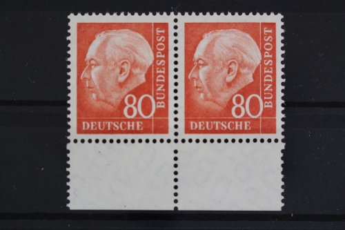 Deutschland, MiNr. 264 x w, Paar,UR fehlendes Zahnloch, postfrisch