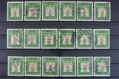 Deutschland, MiNr. 171, 10 Pf IFRABA, 18 Marken, gestempelt