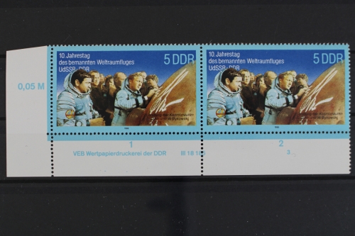 DDR, MiNr. 3170, Paar, Ecke li. unten, DV 3, postfrisch