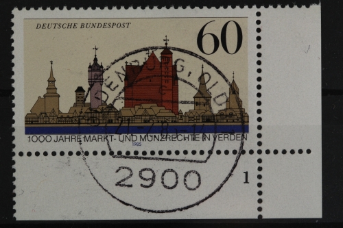 Deutschland (BRD), MiNr. 1240, Ecke re. unten, FN 1, EST