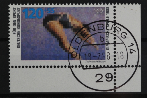 Deutschland (BRD), MiNr. 1355, Ecke re. unten, FN 1, gestempelt