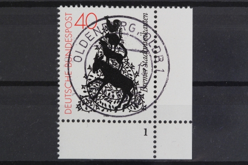 Deutschland (BRD), MiNr. 1120, Ecke re. u, FN 1, zentrischer Stempel