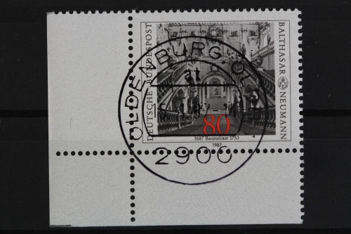 Deutschland (BRD), MiNr. 1307, Ecke li. unten, zentrischer Stempel, EST