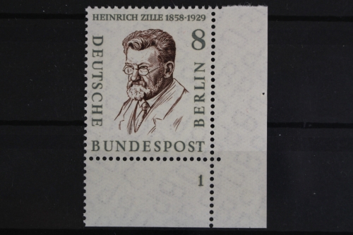 Berlin, MiNr. 164, Ecke re. unten, FN 1, postfrisch